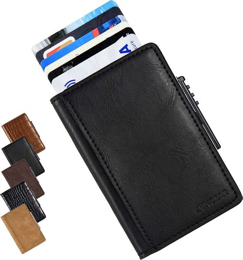 rfid card holder pop up aluminium wallet|slim card holder wallet.